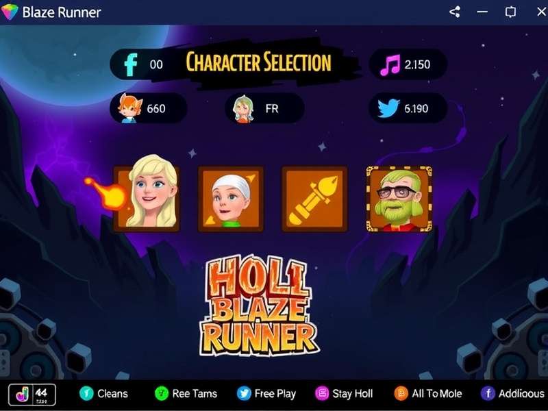 Diverse Cast of Playable Characters Holi Blaze Runner Character Selection